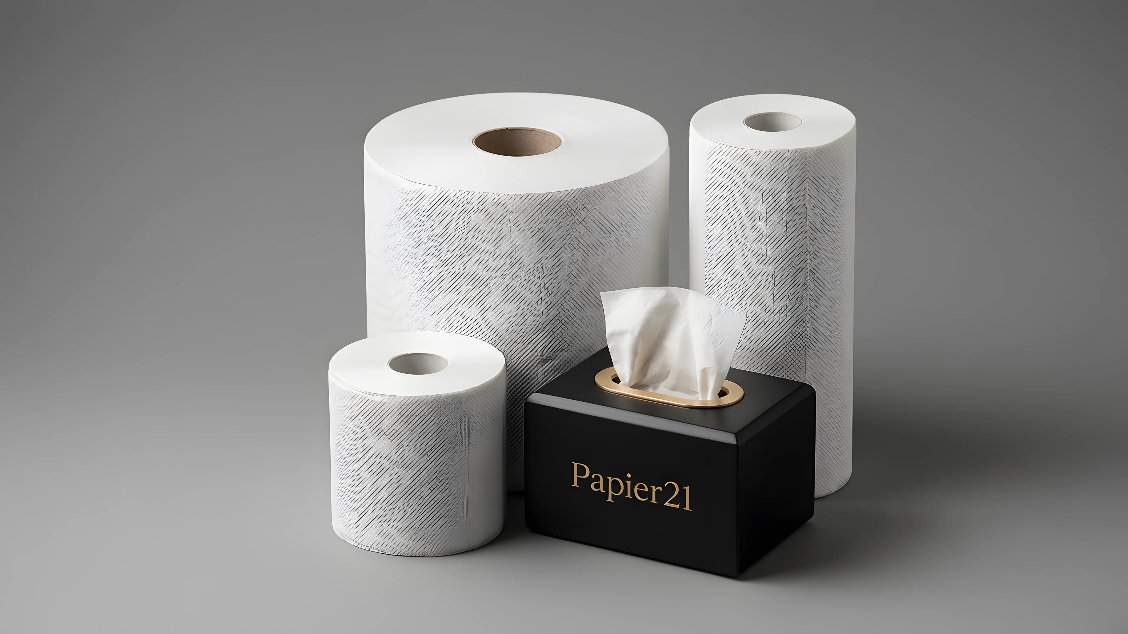 Papier 21 Hygienepapier: Rollen und Taschentuchbox