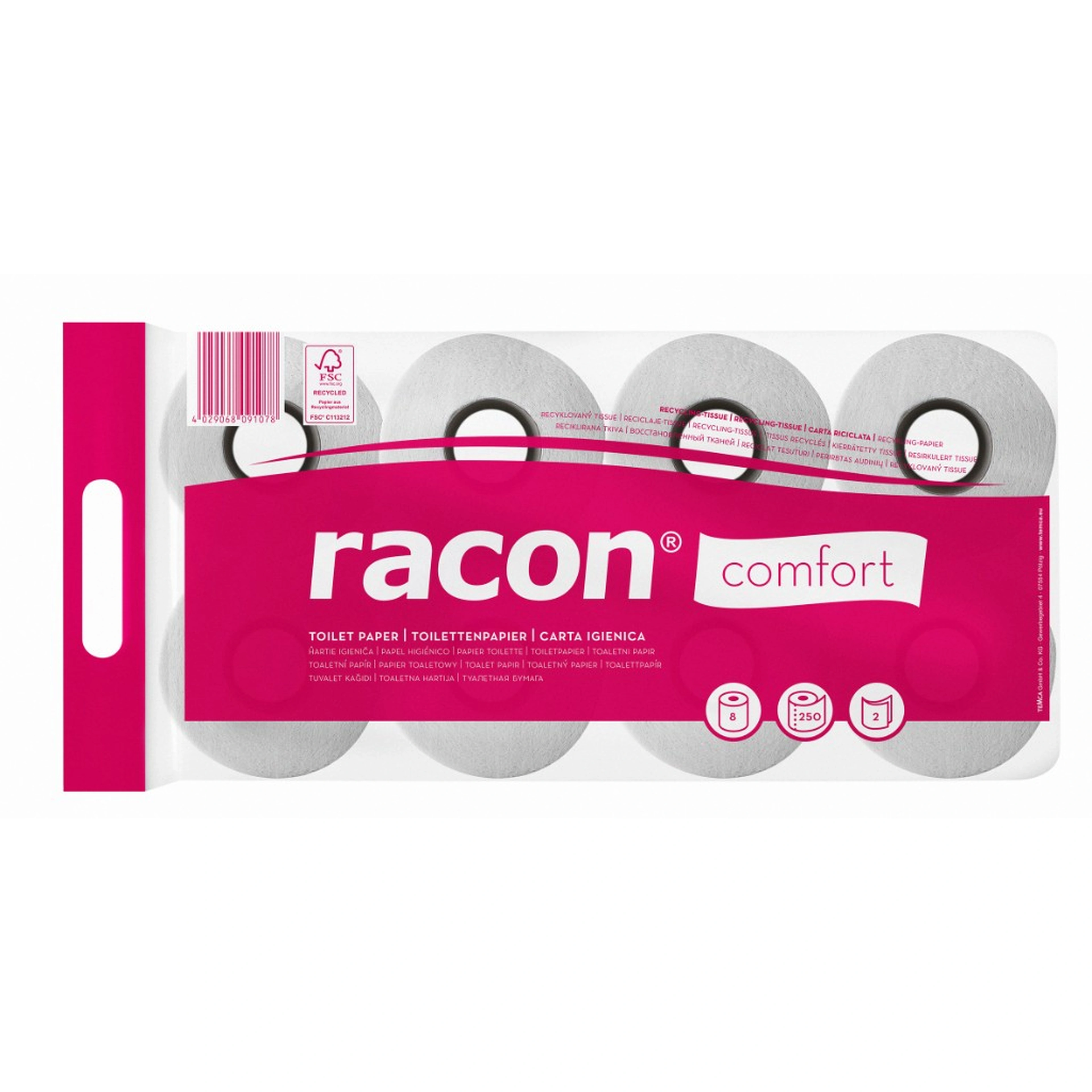 Toilettenpapier Racon Comfort, Packung